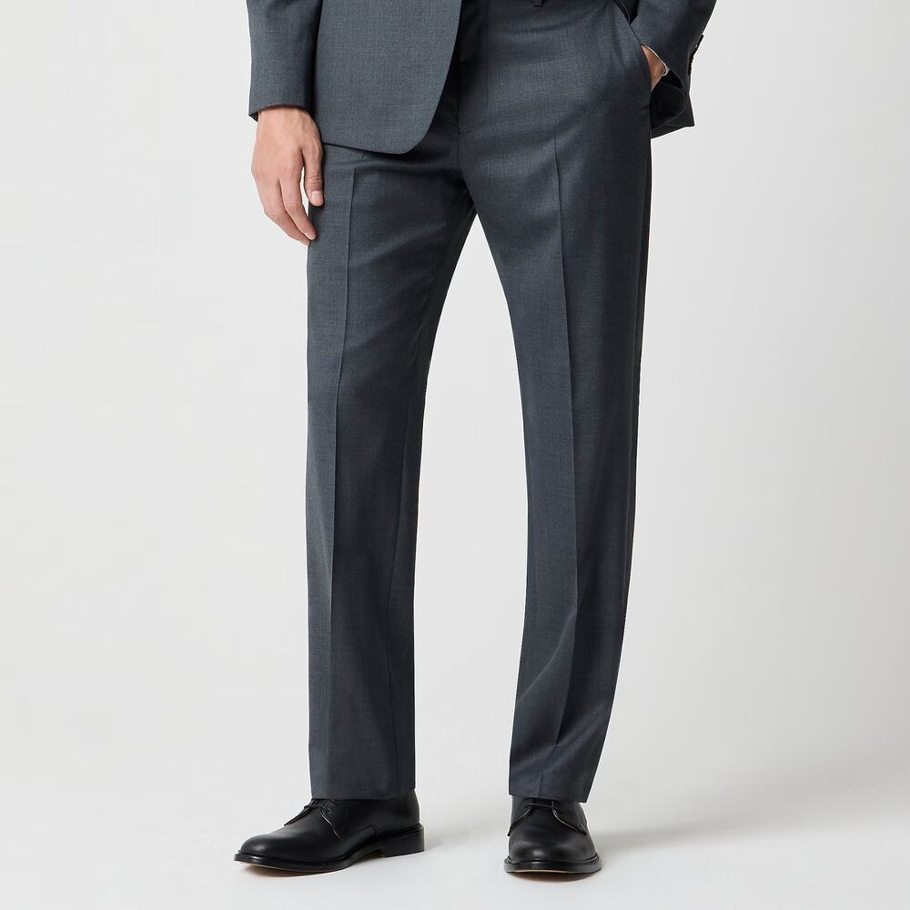 NWT J Crew Classic-fit Thompson Worsted Wool Suit Pant Hthr Charcoal Size 31/32